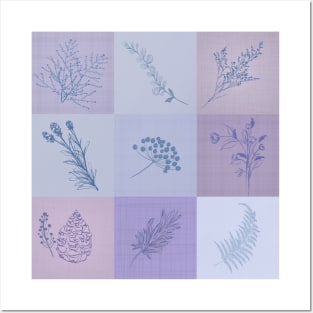 Violet Flowers Classic Patterns Ideas 2022 Posters and Art